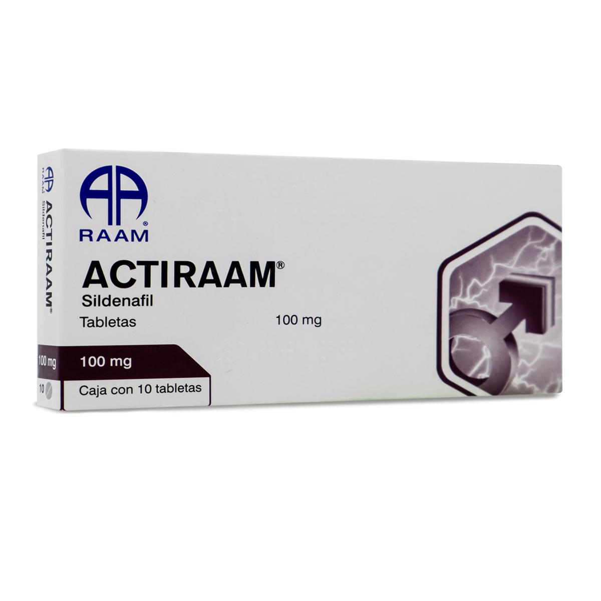 Actiraam C/10 Tabs. Sildenafil Generico 100 Mg Raam 