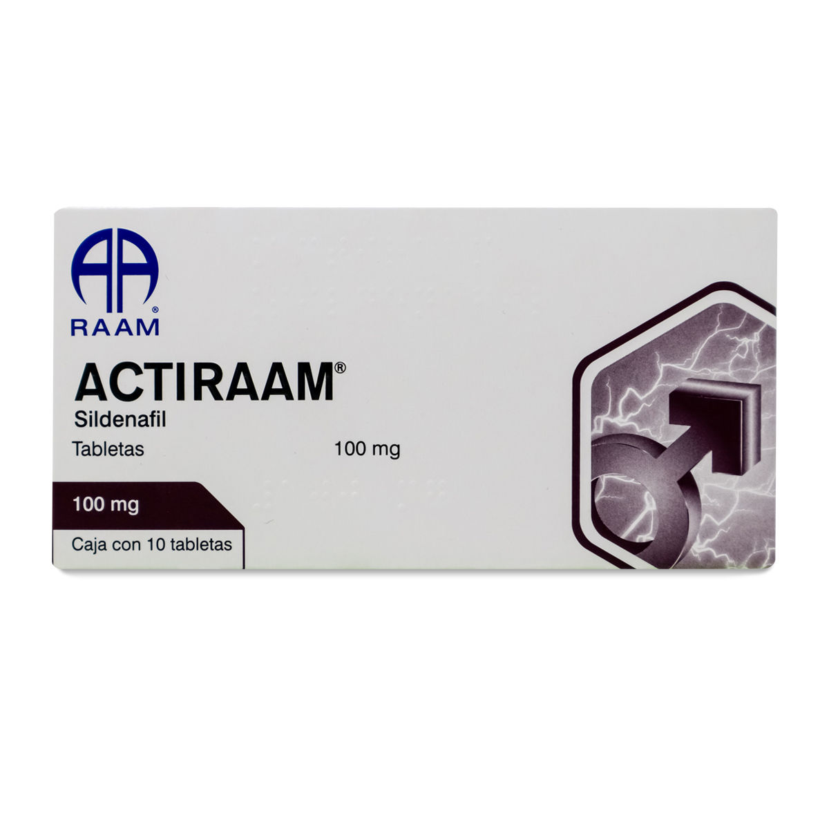 Actiraam C/10 Tabs. Sildenafil Generico 100 Mg Raam 
