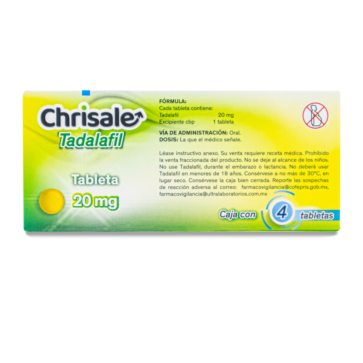 Chrisale 4 Tabs. 20 Mg Tadalafil 20 Mg Ultra 