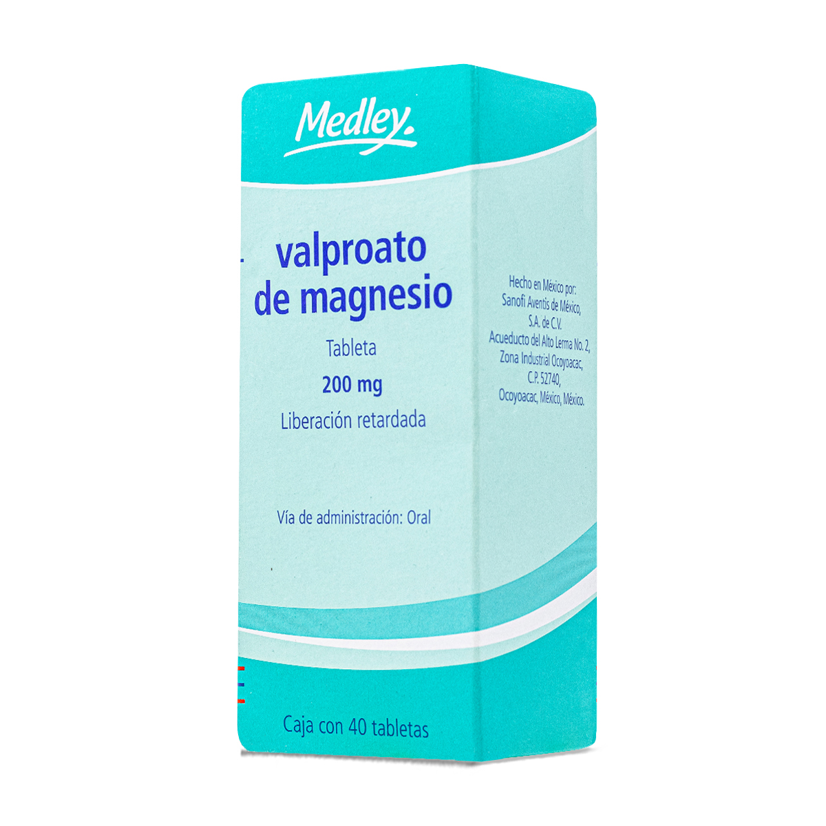 Valproato De Magnesio C/40 Tab. 200 Mg Valproato Sódico Psicofarma