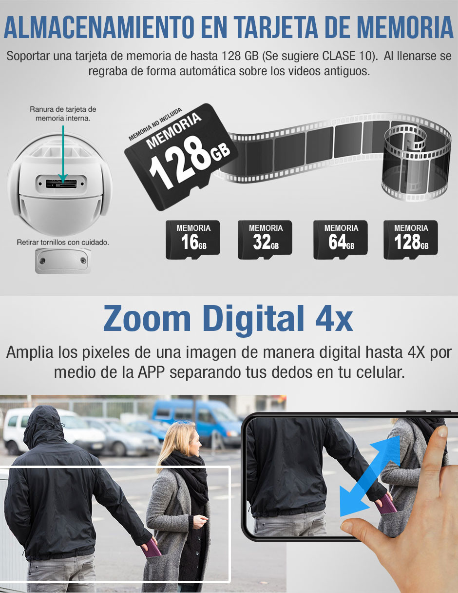 Camara Seguridad Robotica-av29b + Camara Domo- St56
