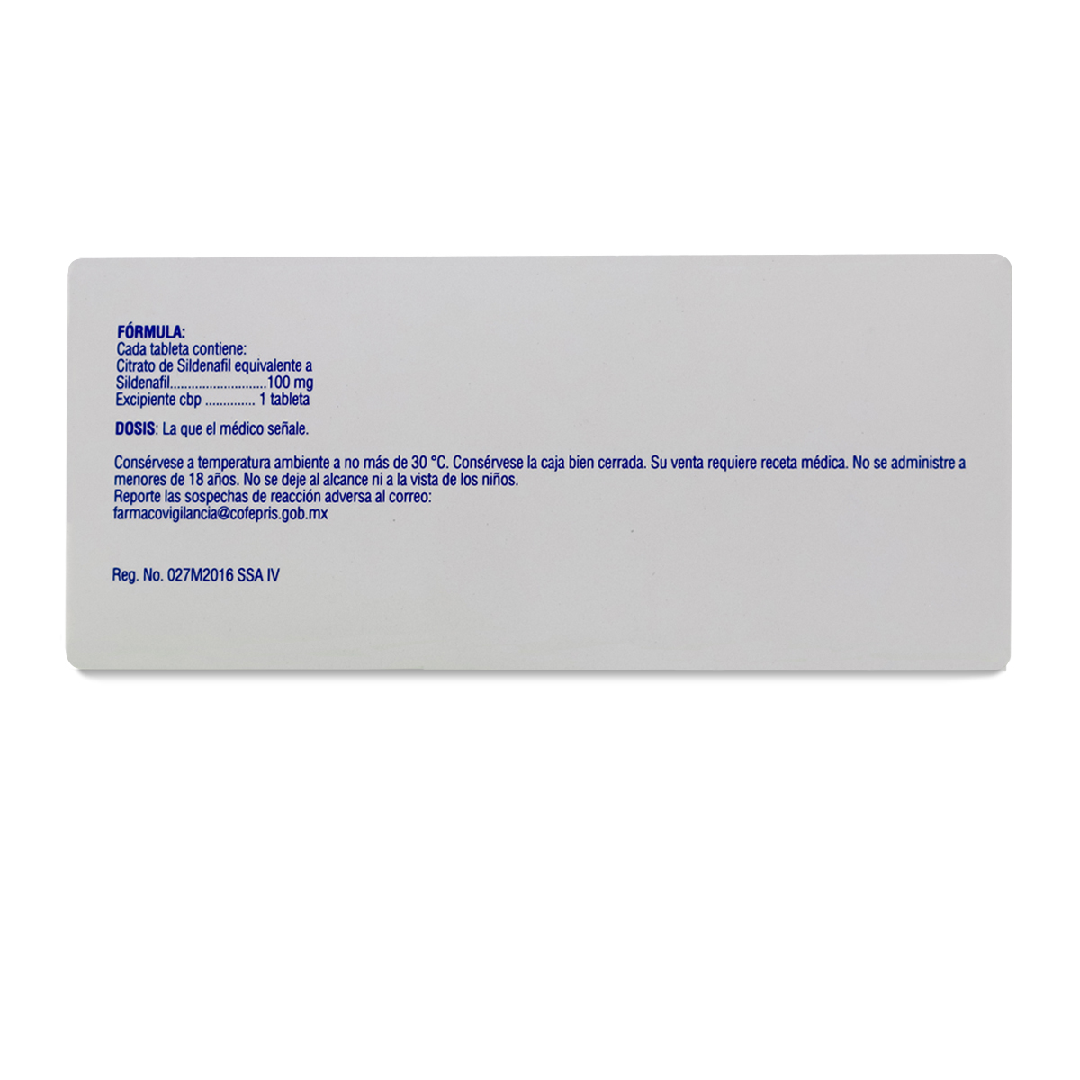 Sildenafil 4 Tableta 100Mg Perrigo 