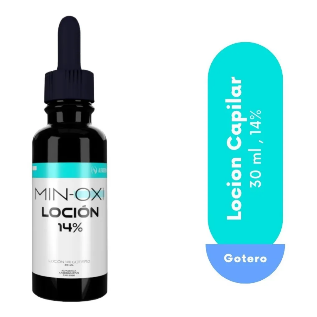 Tratamiento Gotero Unisex Minoxidil 14 Y Bergamota 30ml