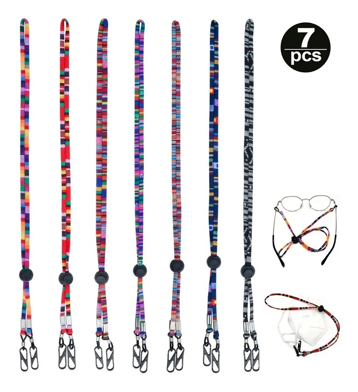 Correa Cordon Lentes Unisex Ajustable Para Lentes. 7 Piezas