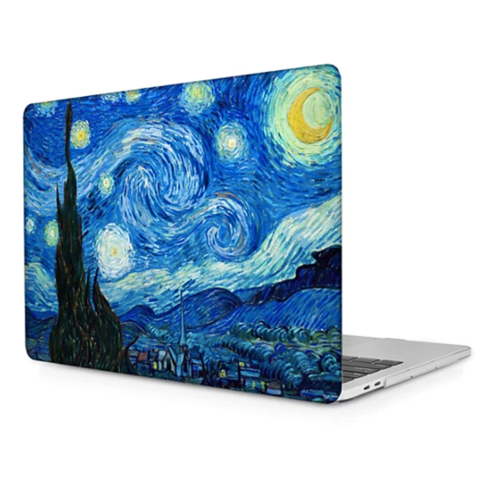 CARCASA FUNDA PROTECTOR CASE izÜg para Macbook Pro 13 USB-C 2338 M1 A2251 A2289 A2159 A1989 A1706 A1708 NOCHE ESTRELLADA