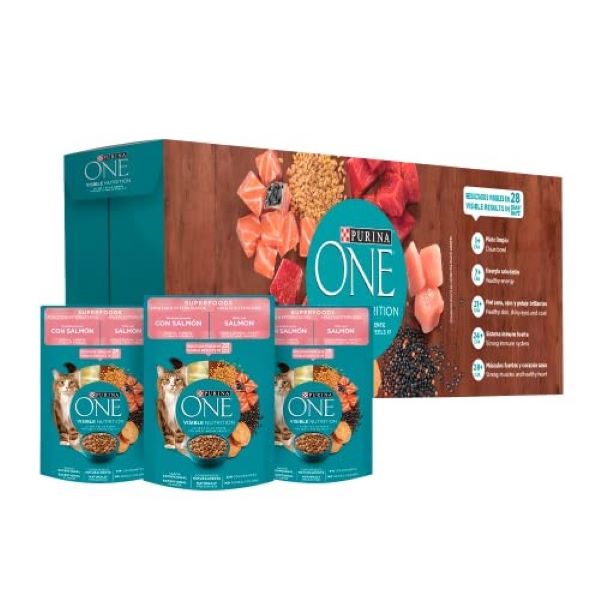Purina One Visible Nutrition Gato Adulto Esterilizado Salmon