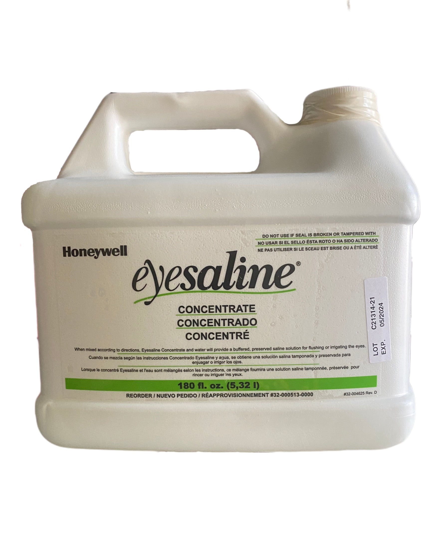 Concentrado Eyesaline Estación Lavaojos 180 Oz (5.32 L)