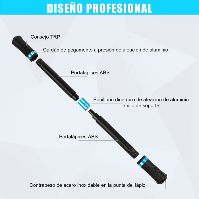 Pluma Spinning Giratorio Lapicero Vara Malabar