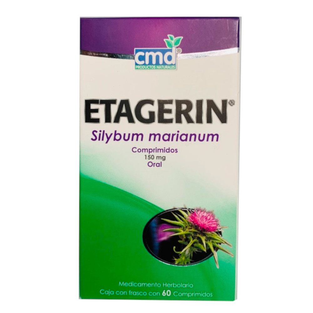 Etagerin, 60 Capsulas, 150 mg, Silybum Mariano