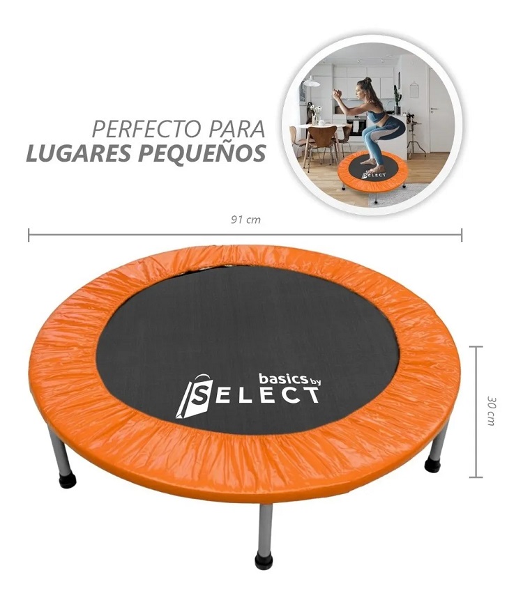 Trampolín Brincolín Para Aeróbicos Fitness Ejercicio Naranja