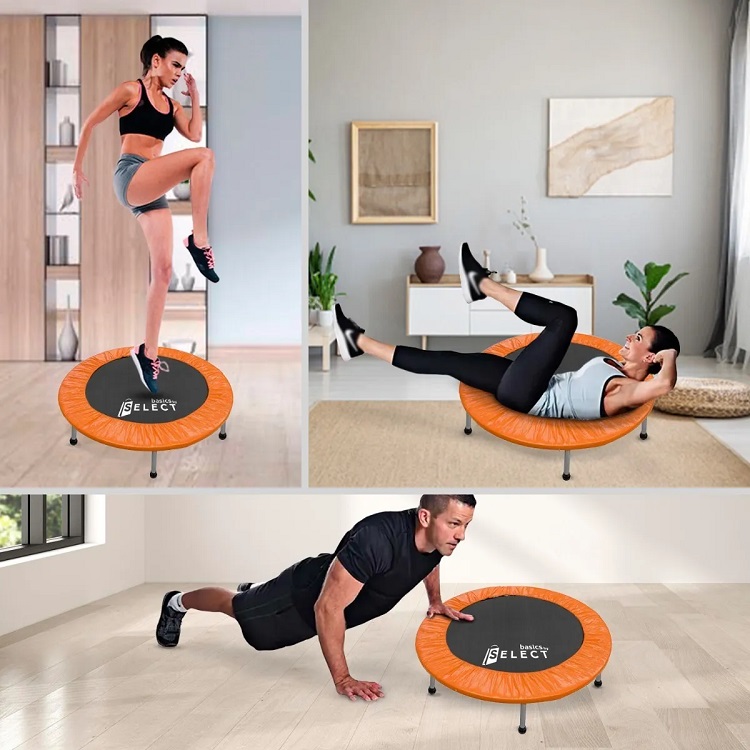 Trampolín Brincolín Para Aeróbicos Fitness Ejercicio Naranja