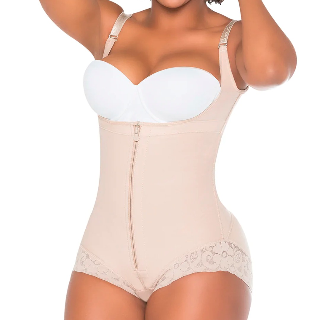 Fajas Colombianas Post Parto Levanta Pompis Realce Natural, Faja Postquirúrgica Levanta Glúteos, Fajas Colombianas Reductoras Post Operatoria Moldeadora Con Powernet Talla L
