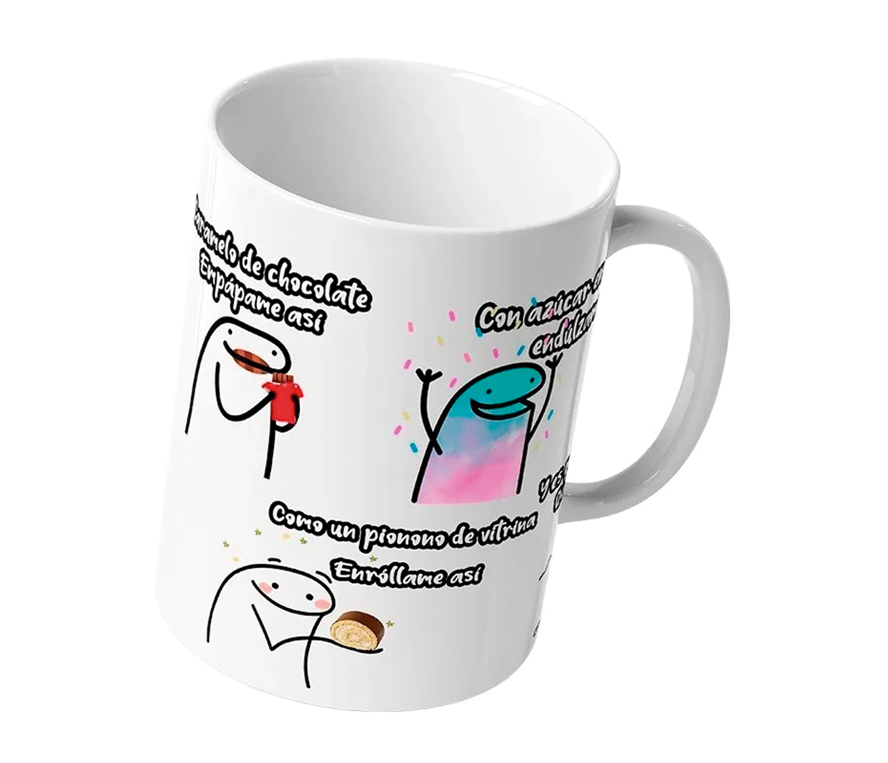 Taza Flork Bebito Fiu Fiu Caramelo De Chocolate | Meme canción