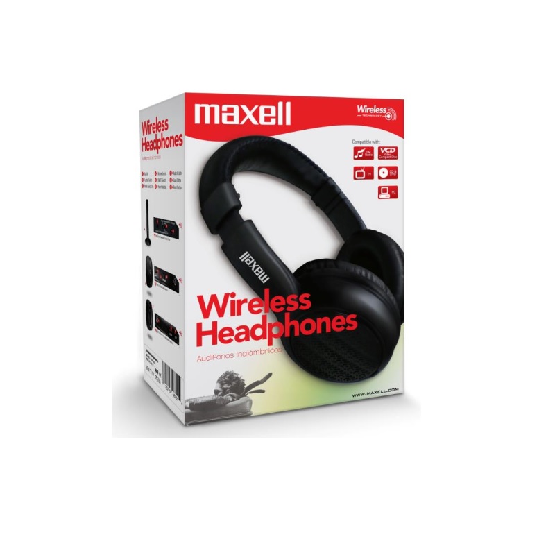Maxell Audifonos  Irhp-9000 / Rf Inalámbrico / Negro / 346171