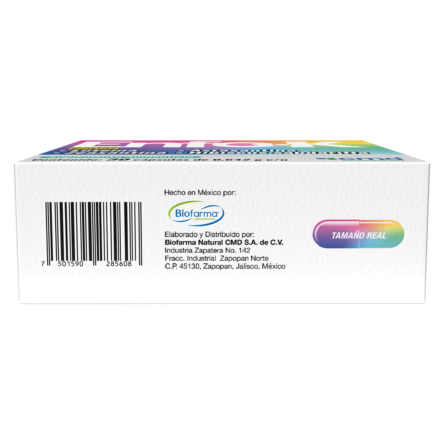 Enfo-k, Enfoka, Enfoca, 30 Capsulas, 0.642 g c/u, Luteina, Zeaxantina, Astaxantina, Hibiscus Sabdariffa