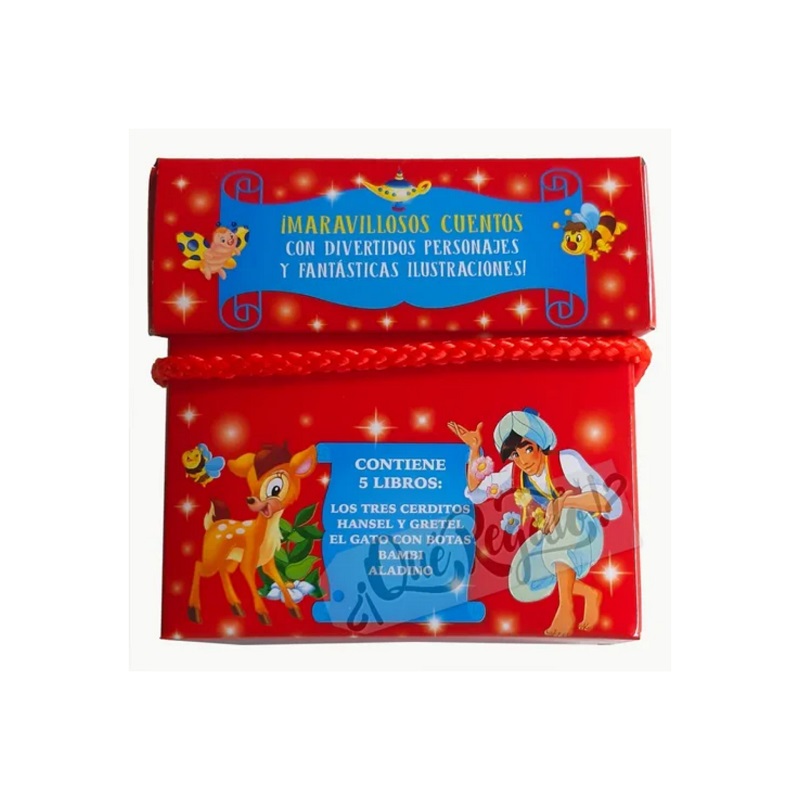 Cofre De Cuentos Para Niños Cuentos De La Abuela Incluye 5 mini libros