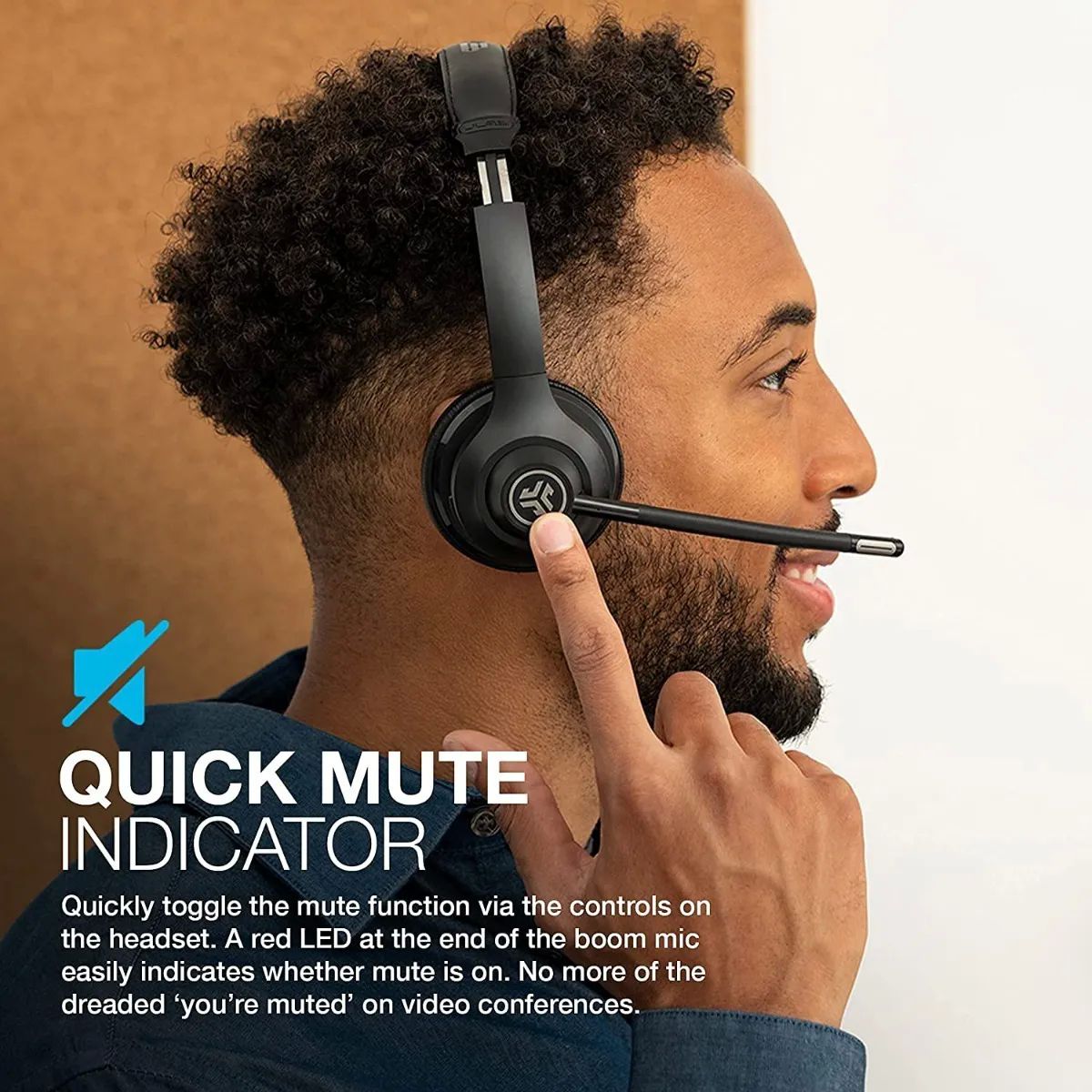 Audífonos Bluetooth Usb Jlab Go Work 45 Horas Home Office
