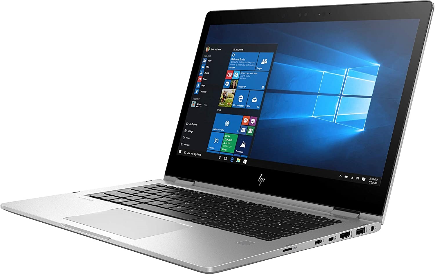 Laptop HP Elitebook X360- 14"- Core i5, 7ma generación- 8GB RAM- 512GB SSD-(TOUCH SCREEN)- Windows 10 PRO- Equipo Clase A, Reacondicionado.