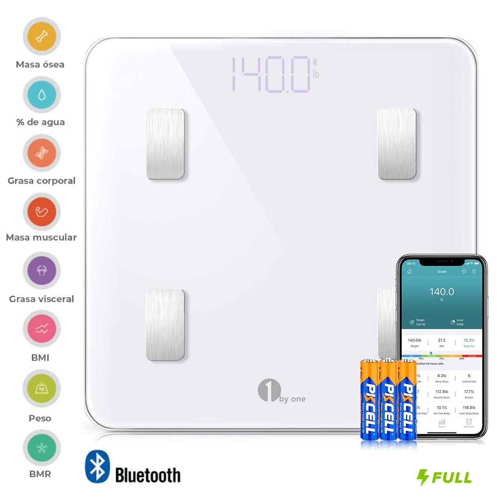 Bascula Digital Peso Corporal Sincroniza Tu Celular Vía App
