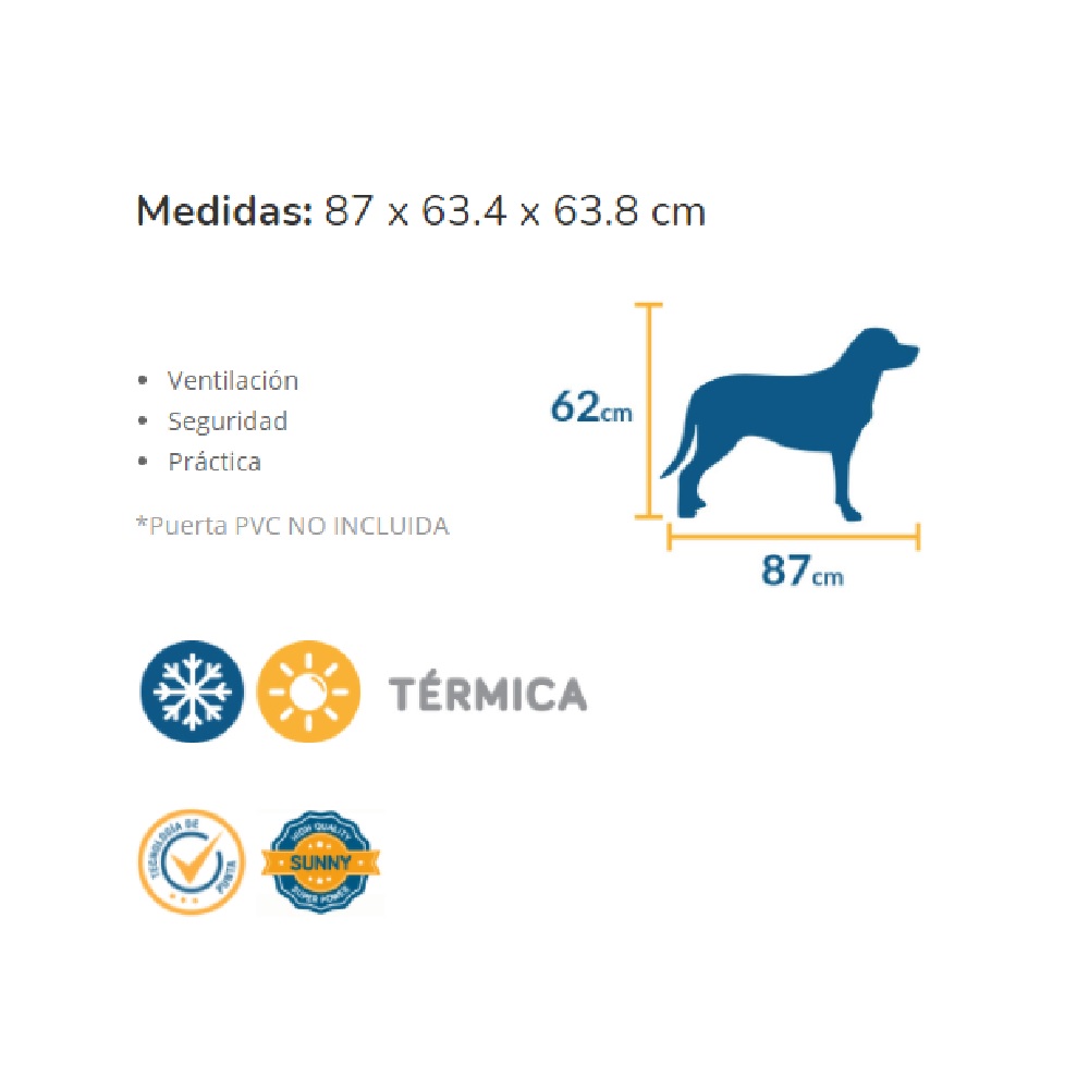 Casa Tipo Iglu T rmica Perro Mediano 87x63.4x63.8cm Sunny