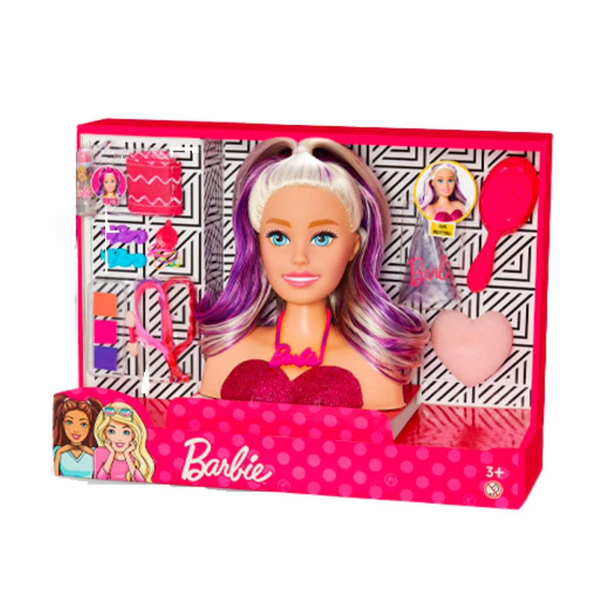 Barbie Muñeca Busto Para Peinar con accesorios Styling Head 21 cm