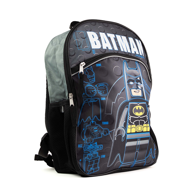 MOCHILA LEGO BATMAN MASS GRIS