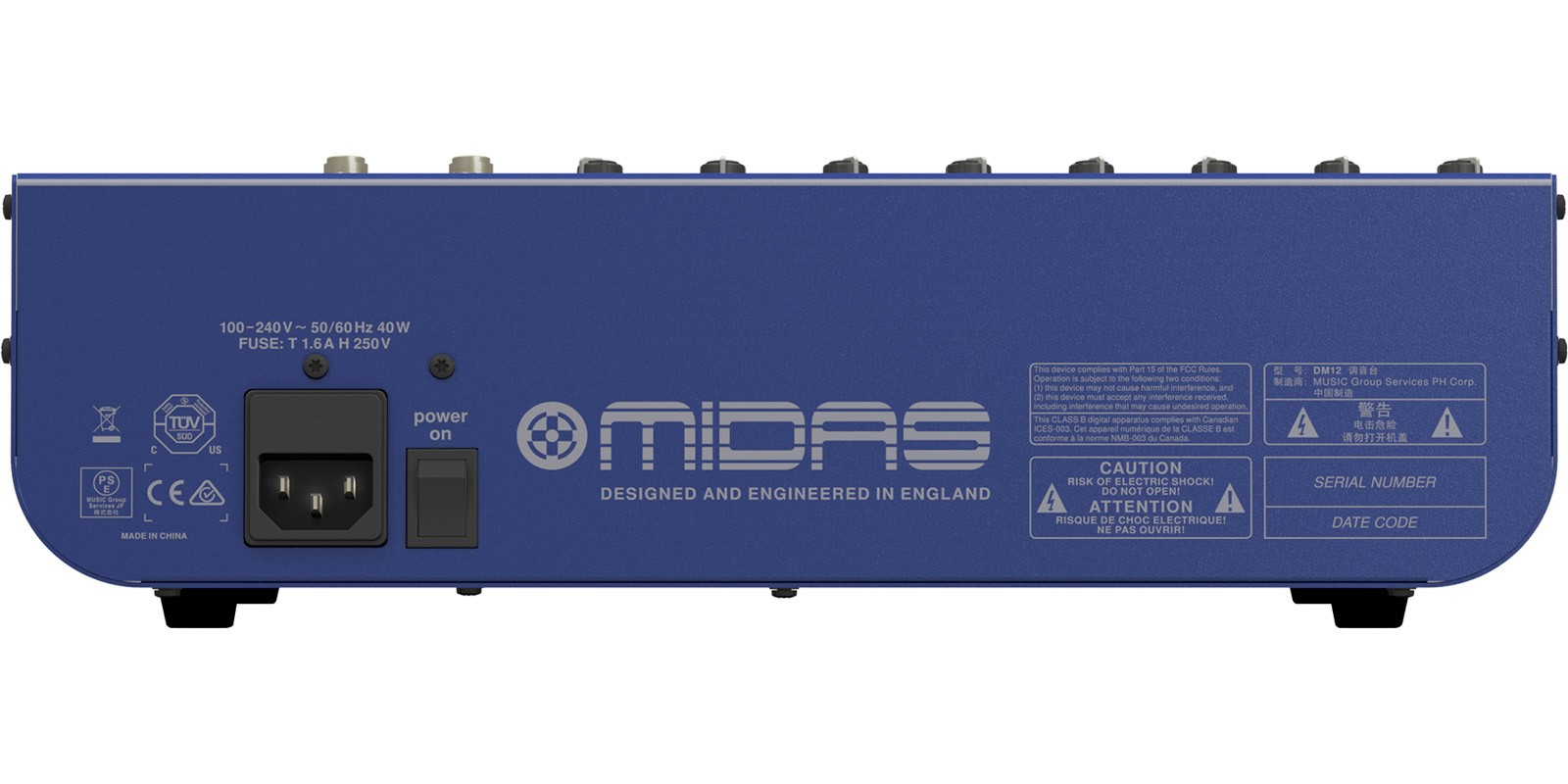 Mezcladora Análoga Midas DM12  12 Canales 