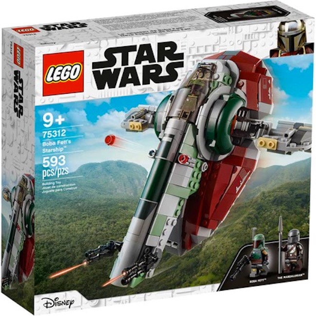 Lego Star Wars 75312 Nave Estelar Boba Fett, incluye mandalorian.