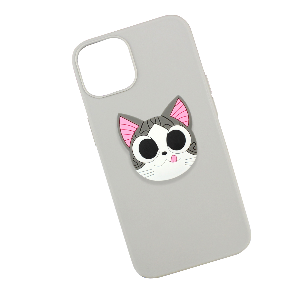 Funda Case Triche para IPHONE 13 Diseño Gato Michi SO Color Gris