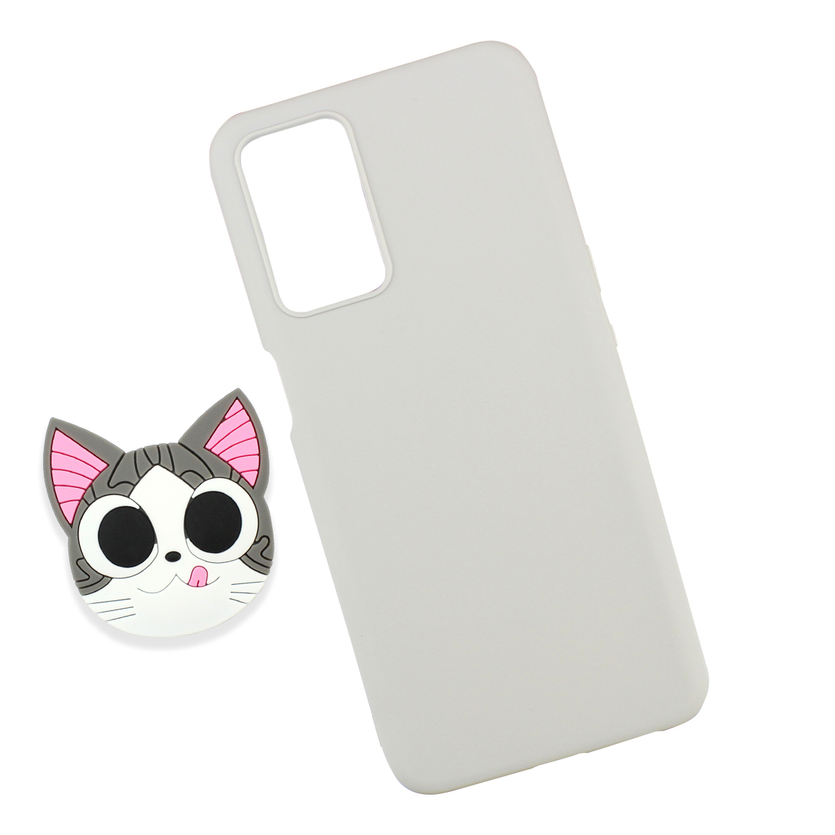 Funda Case Triche para OPPO A54 Diseño Gato Michi SO Color Gris
