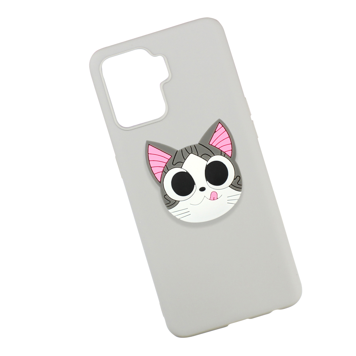 Funda Case Triche para OPPO RENO 5 LITE Diseño Gato Michi SO Color Gris