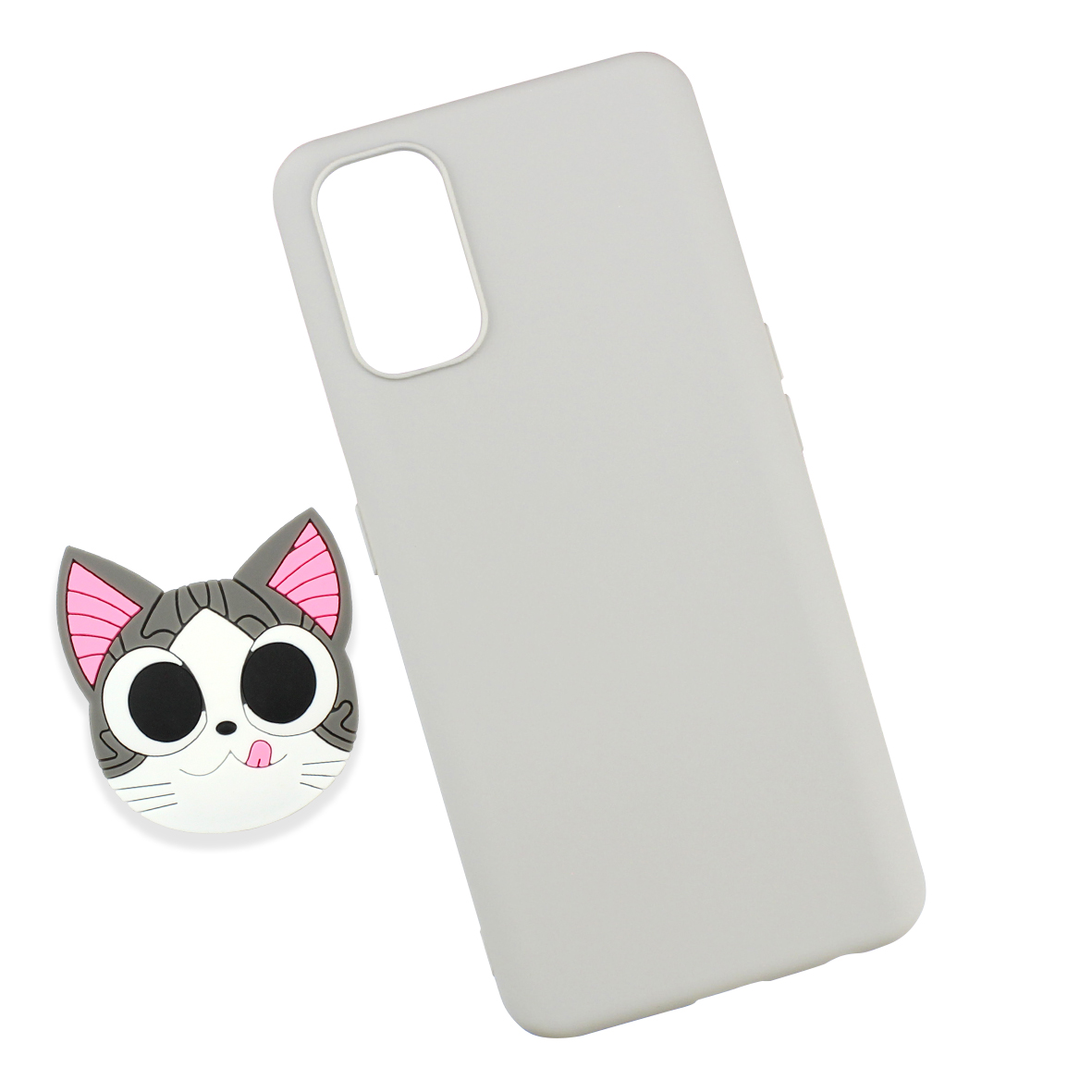 Funda Case Triche para REALME 7 PRO Diseño Gato Michi SO Color Gris