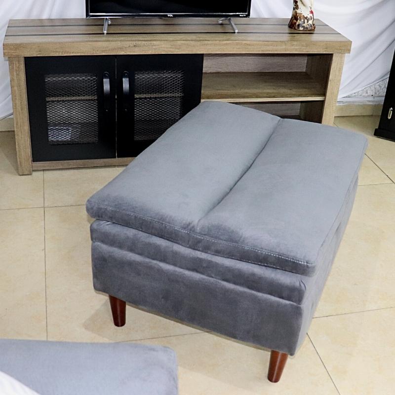 Taburete Moderno Reposapiés de almacenamiento Otomán de Sala