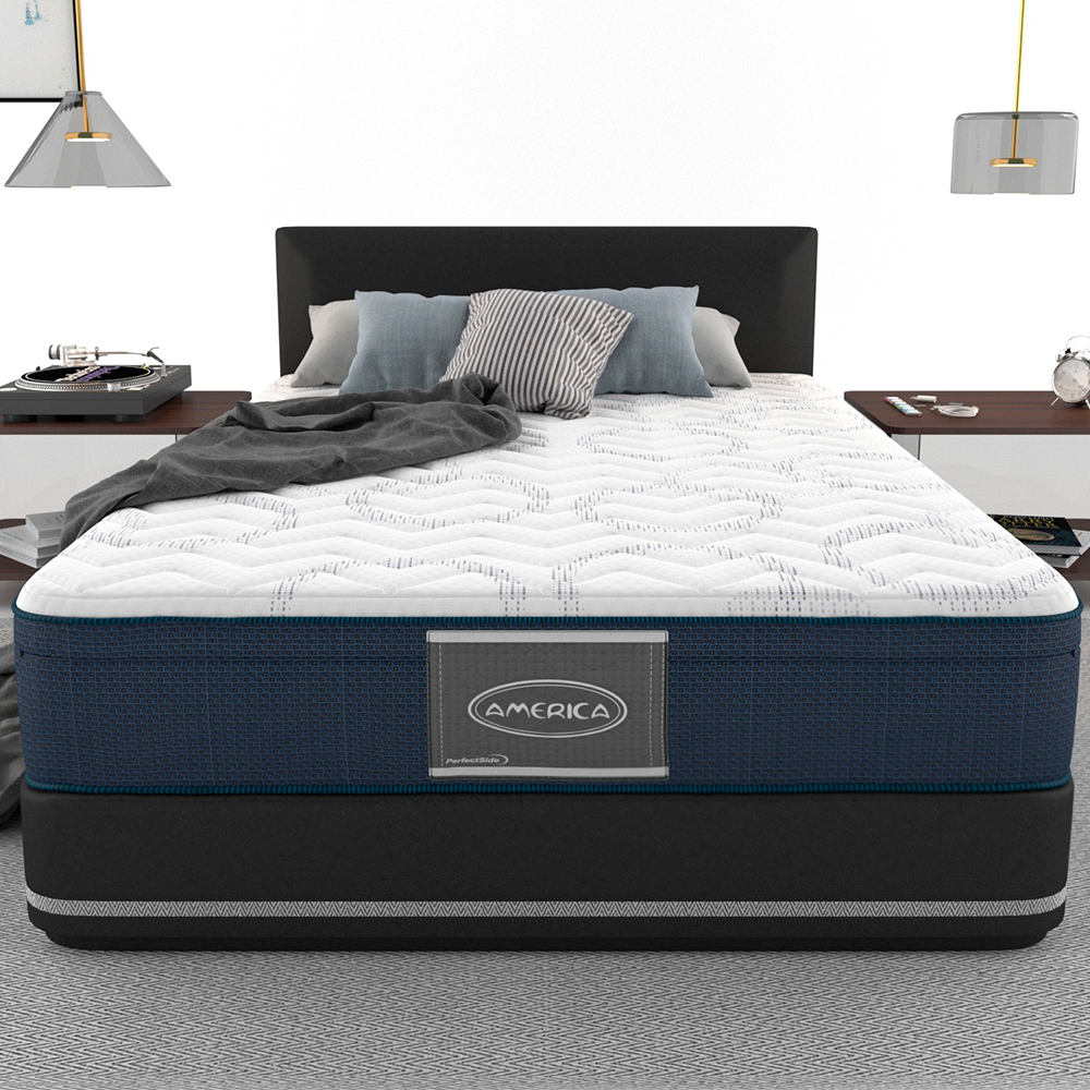 Colchón Queen Size Cotton Prestige América Ortopédico Con Colchoneta y Acojinado Interno + 2 ALMOHADAS GRATIS