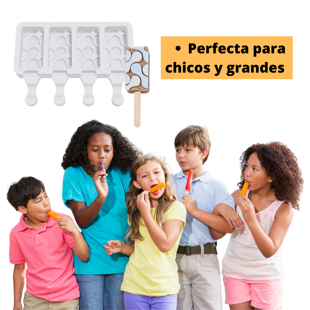 Molde De Silicón Lengua De Gato De Hielo Silicona Helado