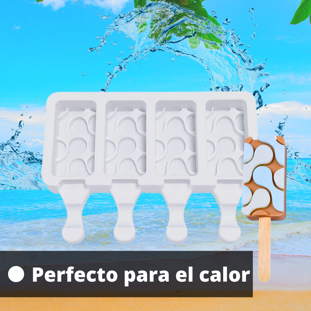 Molde De Silicón Lengua De Gato De Hielo Silicona Helado