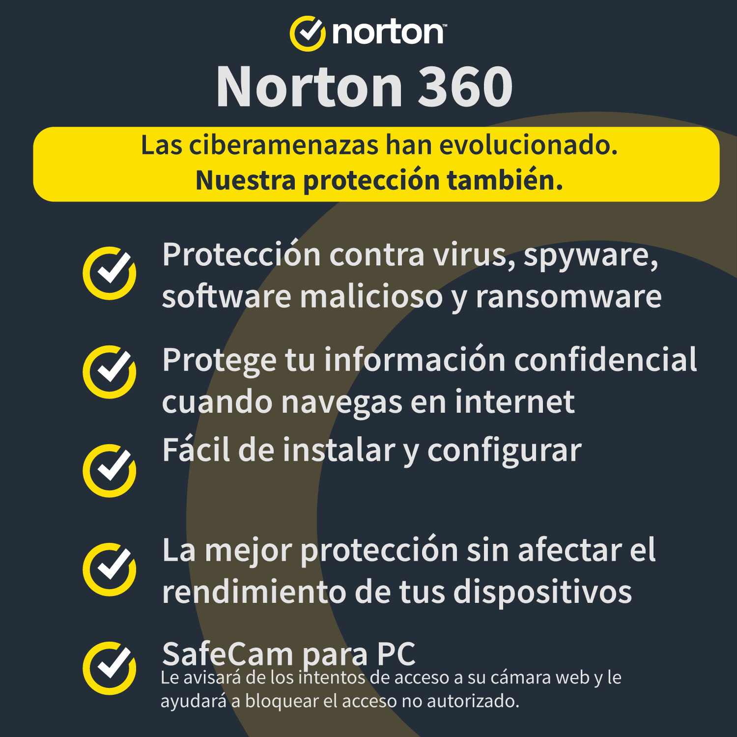 Antivirus Norton 360 Deluxe 5 dispositivos 1 año 2022