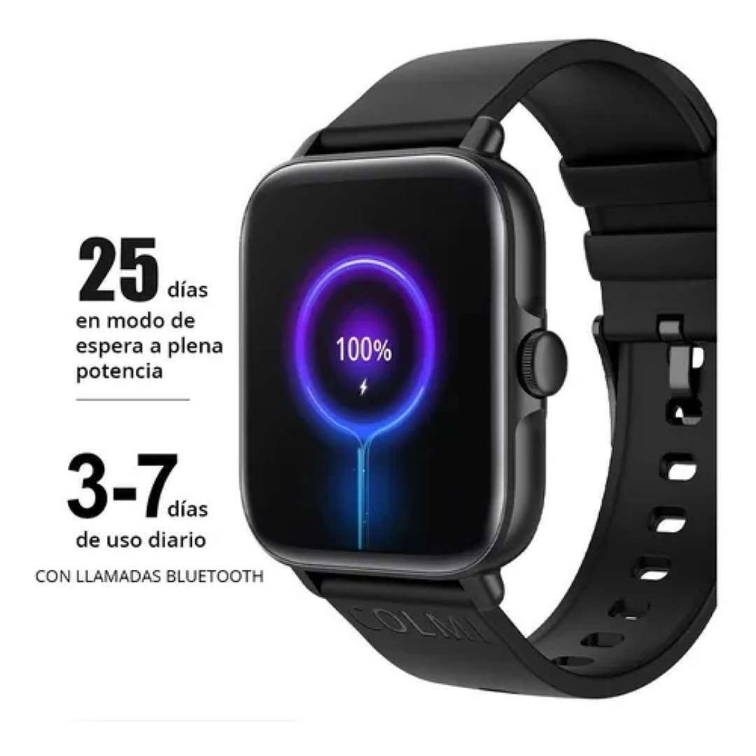 Reloj Inteligente con llamadas y Whatsapp Mujer Hombre, 1,7 Smartwatch  Pulsera Actividad, 28 Deportivo Modos/Impermeable IP67/Frecuencia cardíaca