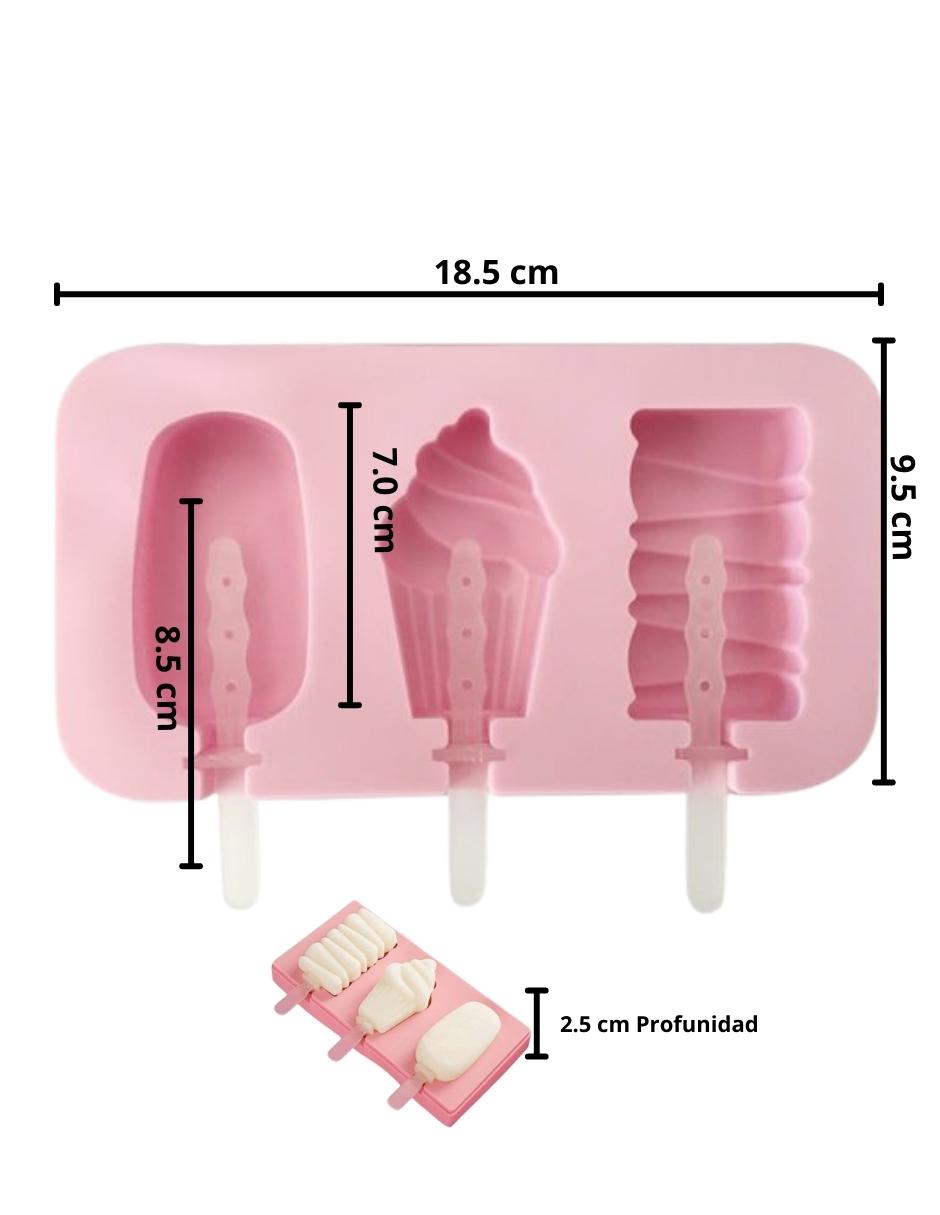 Molde De Silicon Repostería Paleta De Hielo Silicona Helado