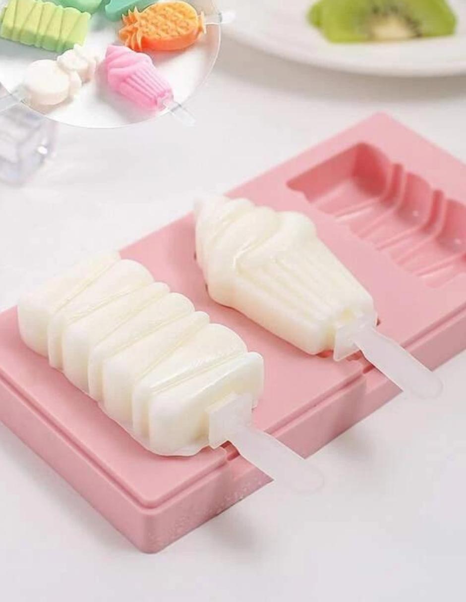 Molde De Silicon Repostería Paleta De Hielo Silicona Helado
