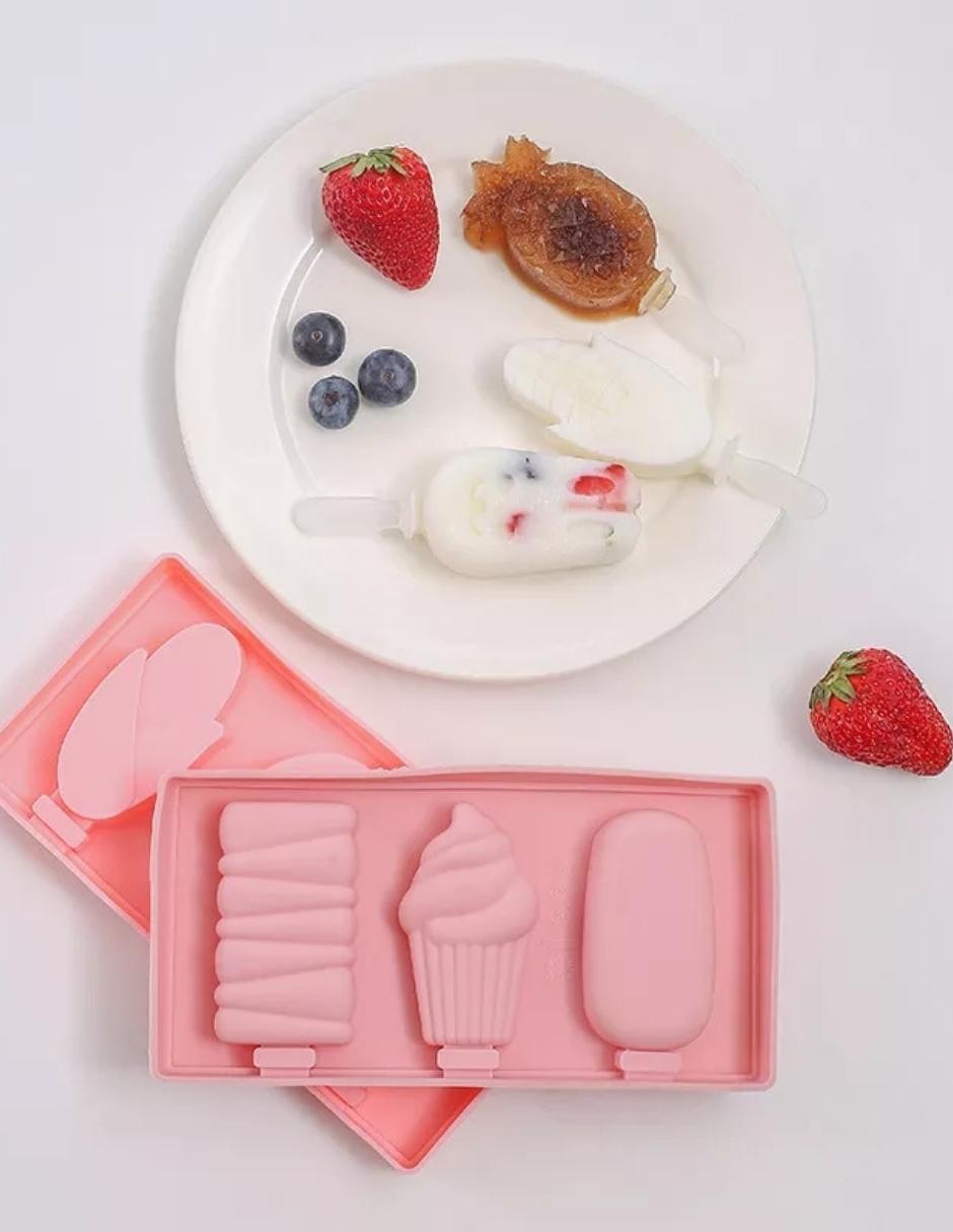 Molde De Silicon Repostería Paleta De Hielo Silicona Helado