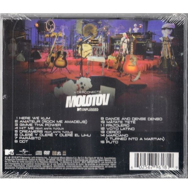CD Molotov ~ El desconecte : MTV Unplugged (c/DVD)