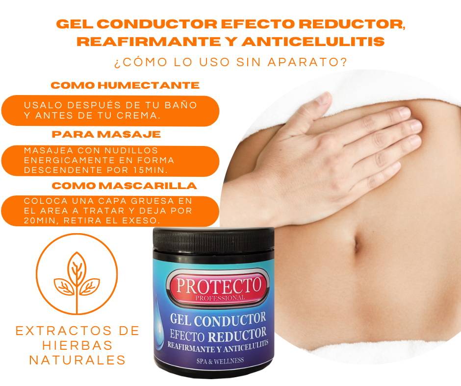 Gel Conductor Corporal Efecto Reductor Reafirmante Anticelulitis