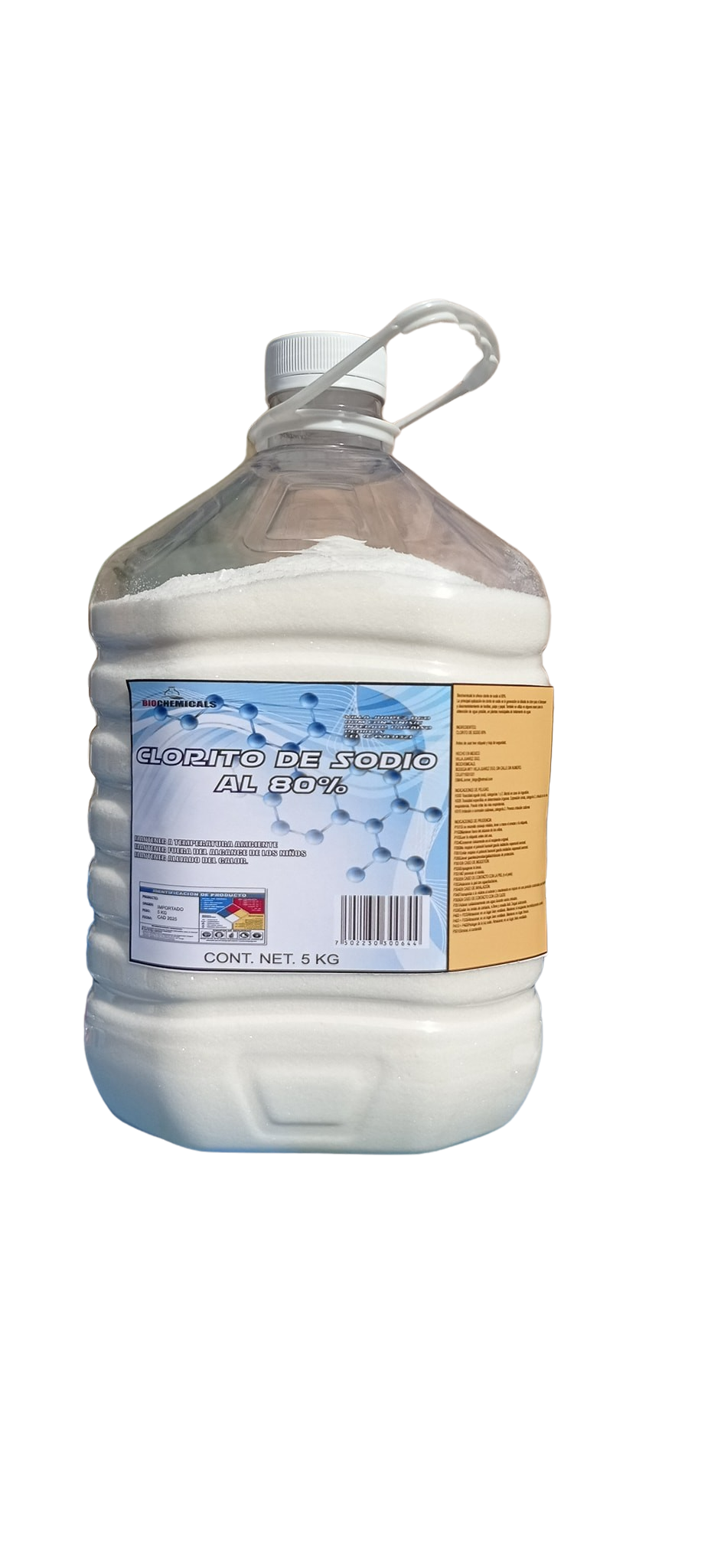CLORITO DE SODIO AL 80% 5 KGS
