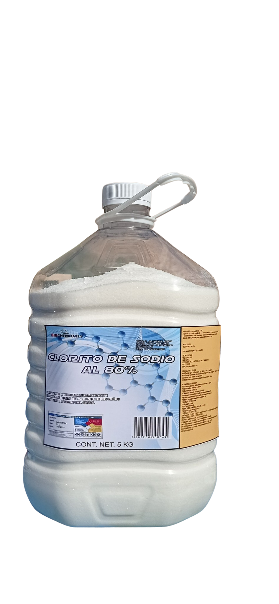 CLORITO DE SODIO AL 80% 5 KGS