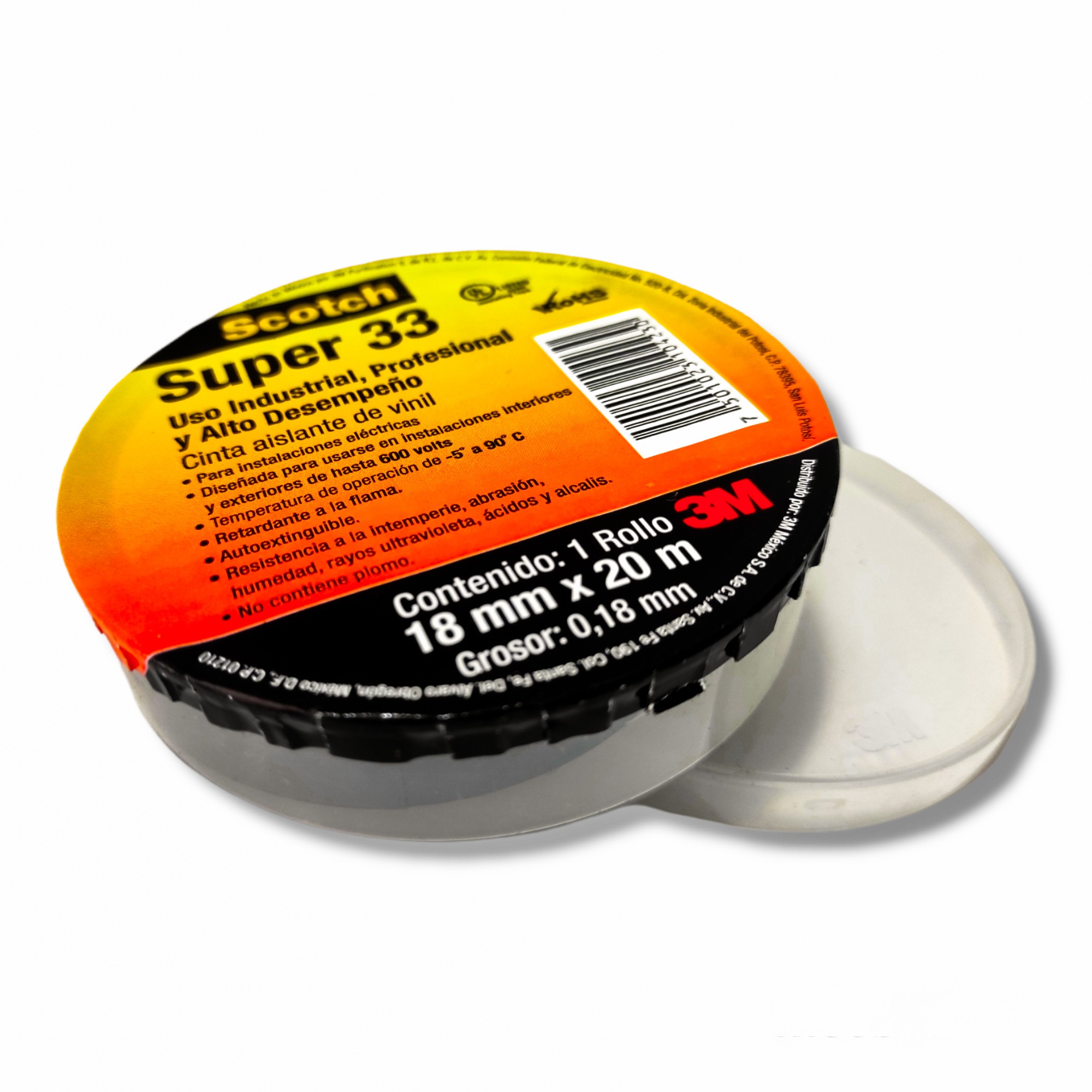 3M Cinta de aislar Scotch súper 33. Cinta aislante de vinil 3M scotch súper 33