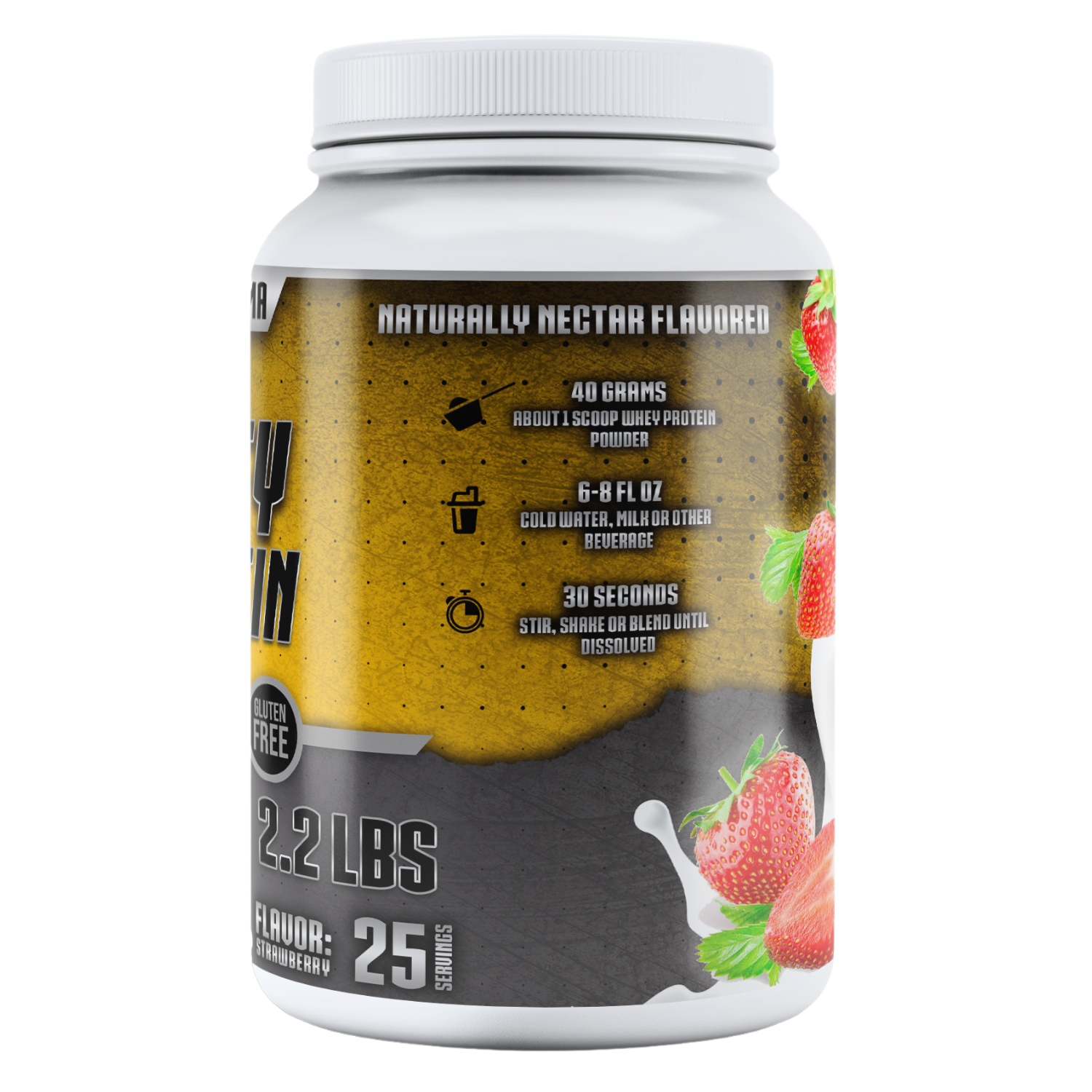 BIOTECKPHARMA| 100% Whey Protein Sabor Fresa 2.20 lbs | 1000 grs.	