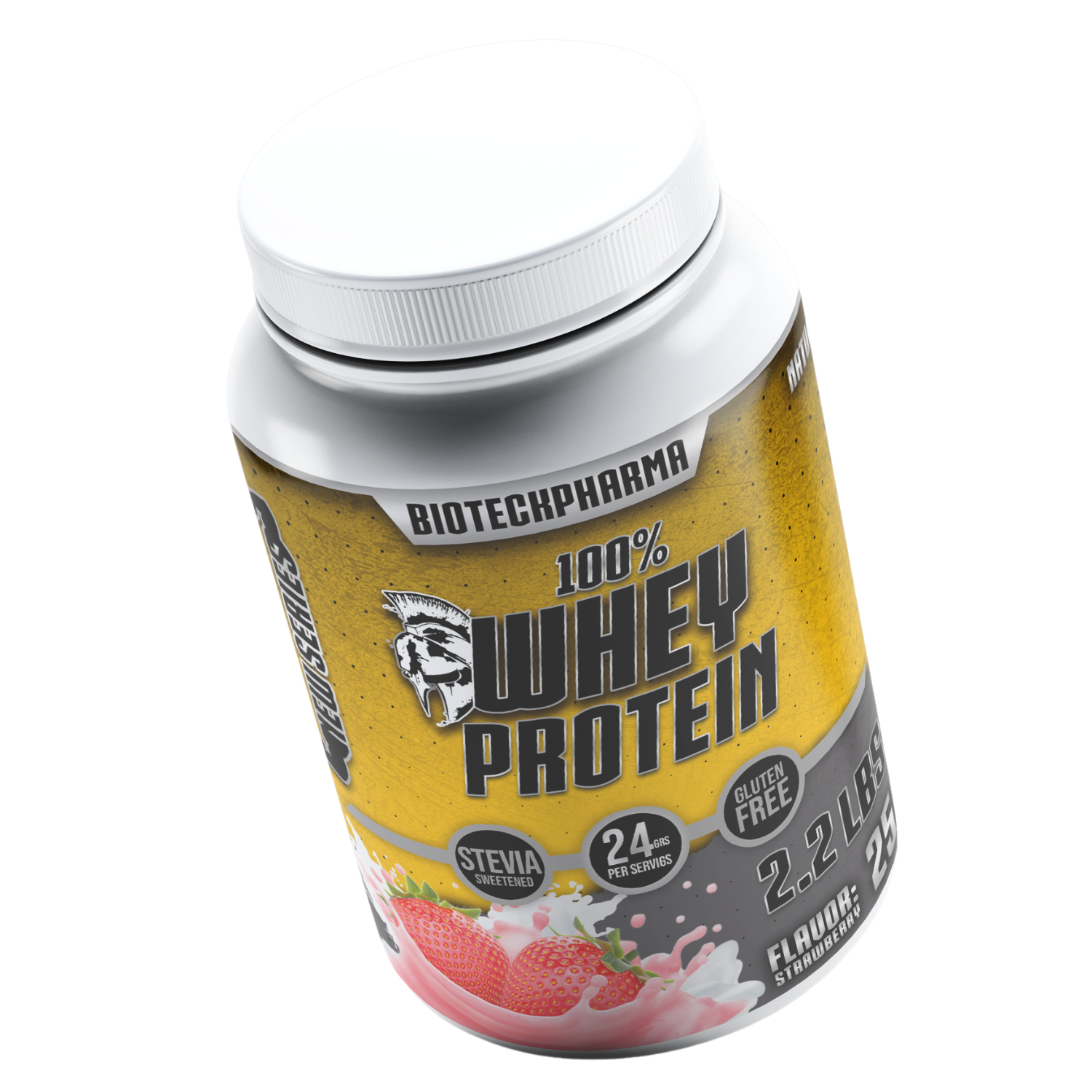 BIOTECKPHARMA| 100% Whey Protein Sabor Fresa 2.20 lbs | 1000 grs.	