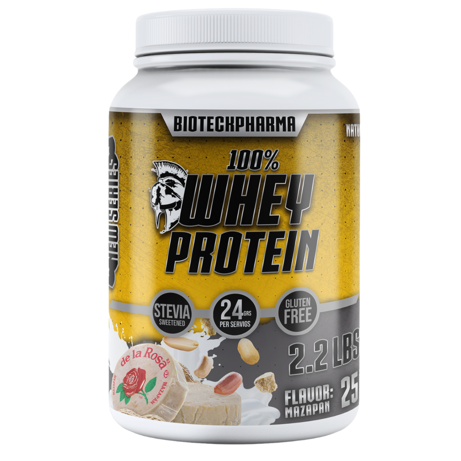 BIOTECKPHARMA| 100% Whey Protein Sabor Mazapan 2.20 lbs | 1000 grs.	