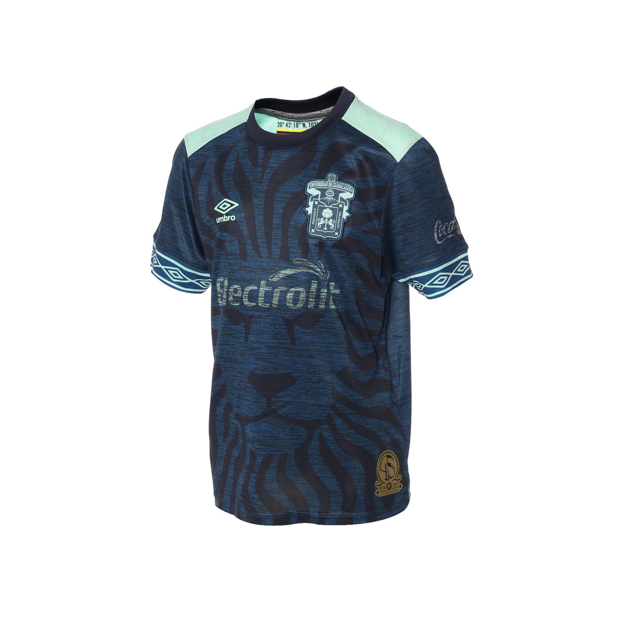 Jersey Umbro UDG Leones Negros Edicion Especial 45 Aniversario Para NIños Azul 